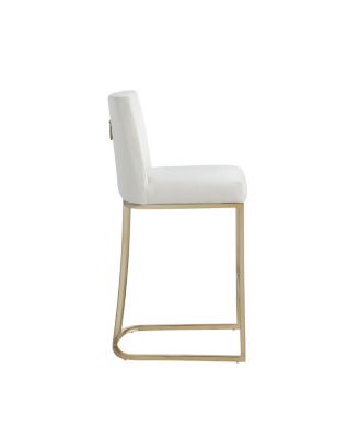 Modern Velvet Counter Height Bar Stools Set