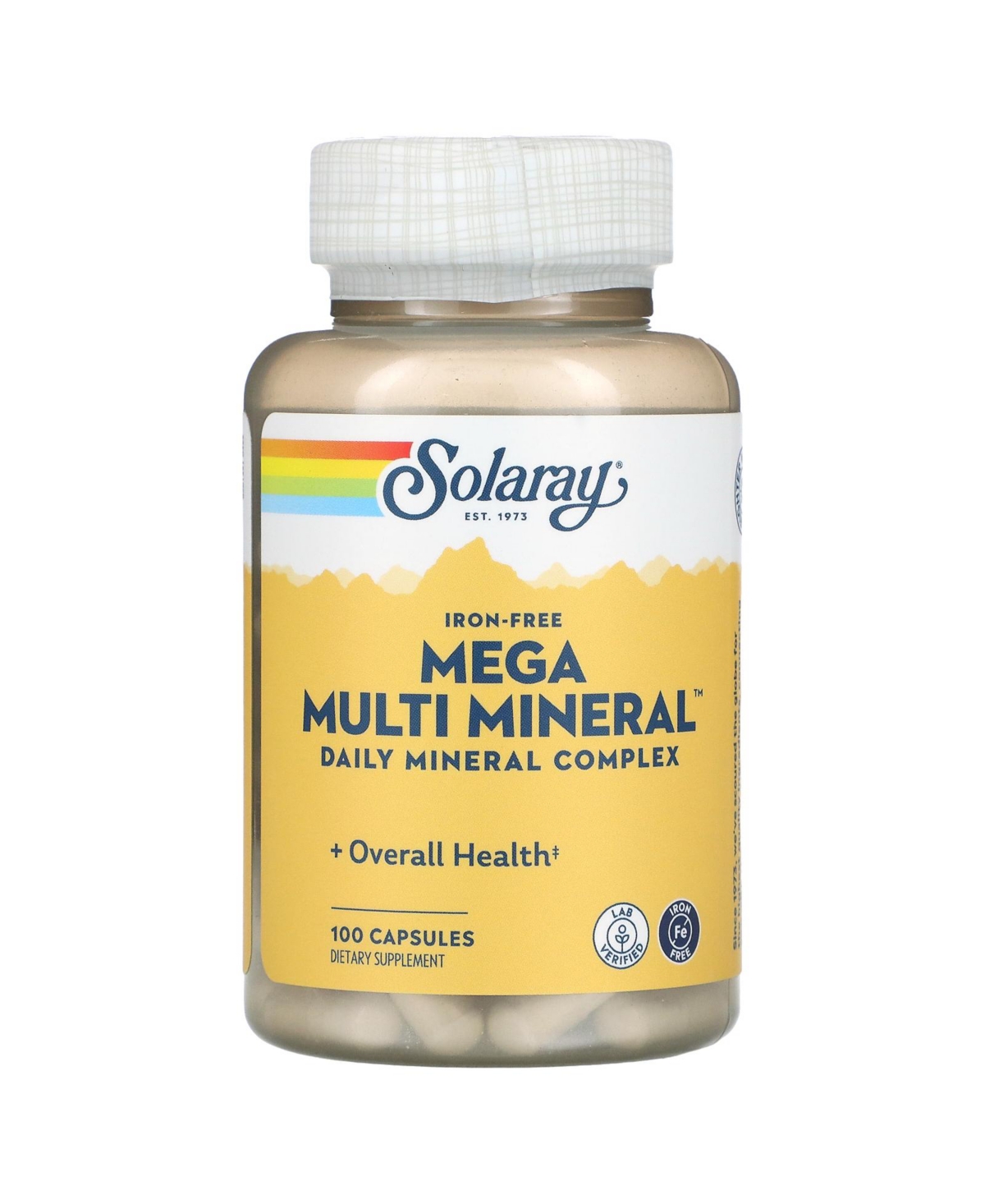 Mega Multi Mineral Iron Free - 100 Capsules - Assorted Pre-pack (See Table