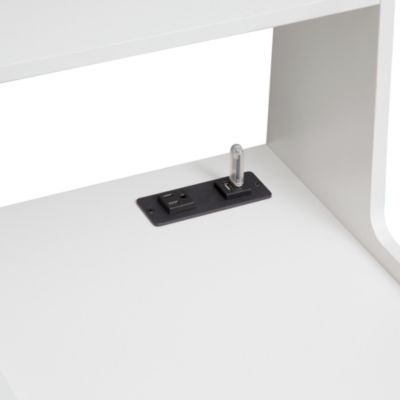 Locking Nightstand with Charging and Storage