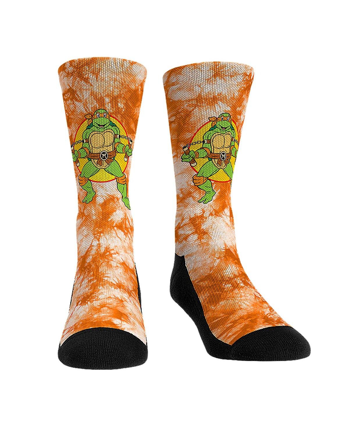 Men's and Women's Socks Teenage Mutant Ninja Turtles Michelangelo Tie-Dye Crew Socks