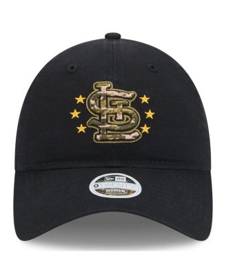 Women's Black St. Louis Cardinals 2024 Armed Forces Day 9TWENTY Adjustable Hat