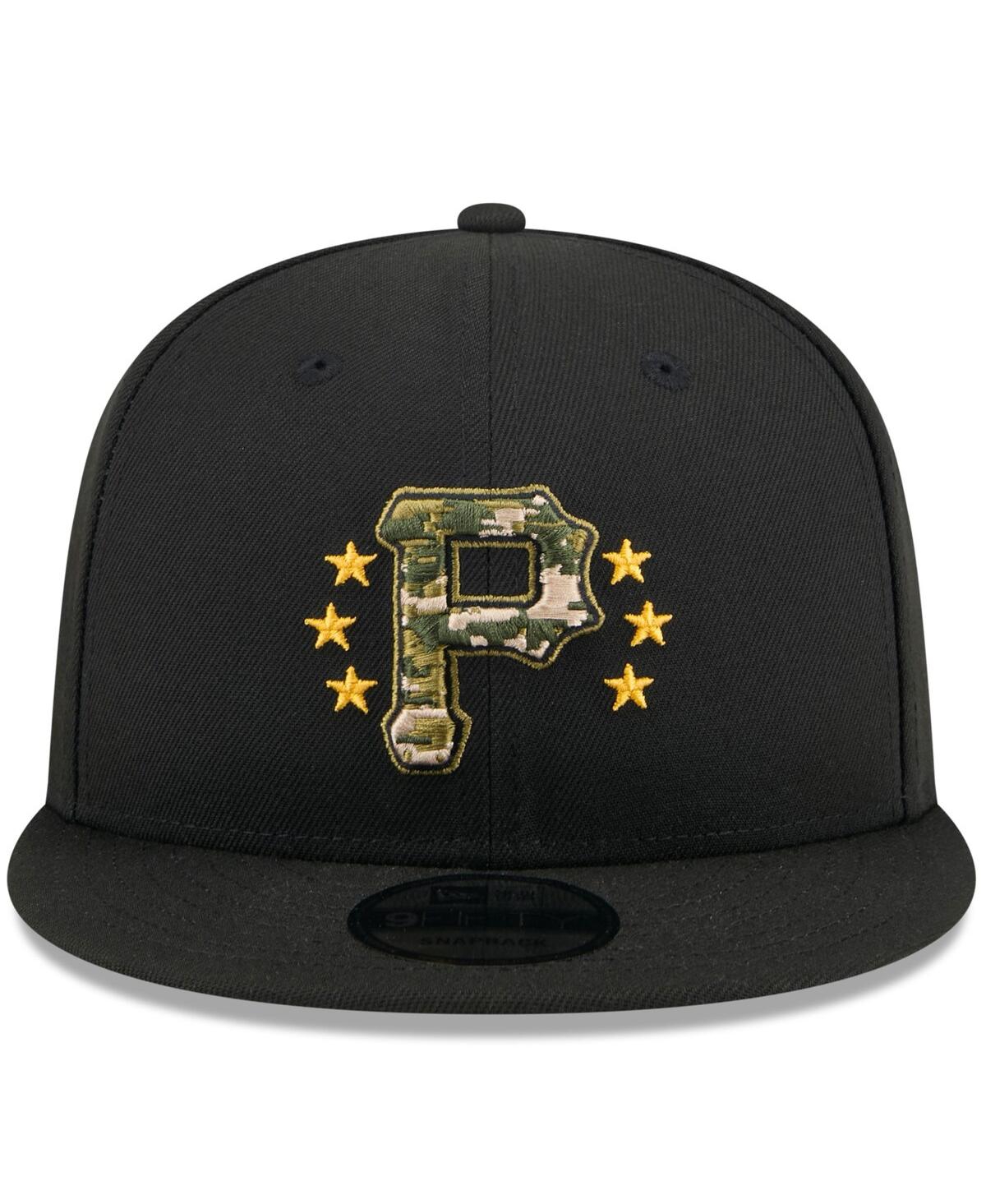 New Era Men'sPittsburgh Pirates 2024 Armed Forces Day 9FIFTY Snapback Hat - Black