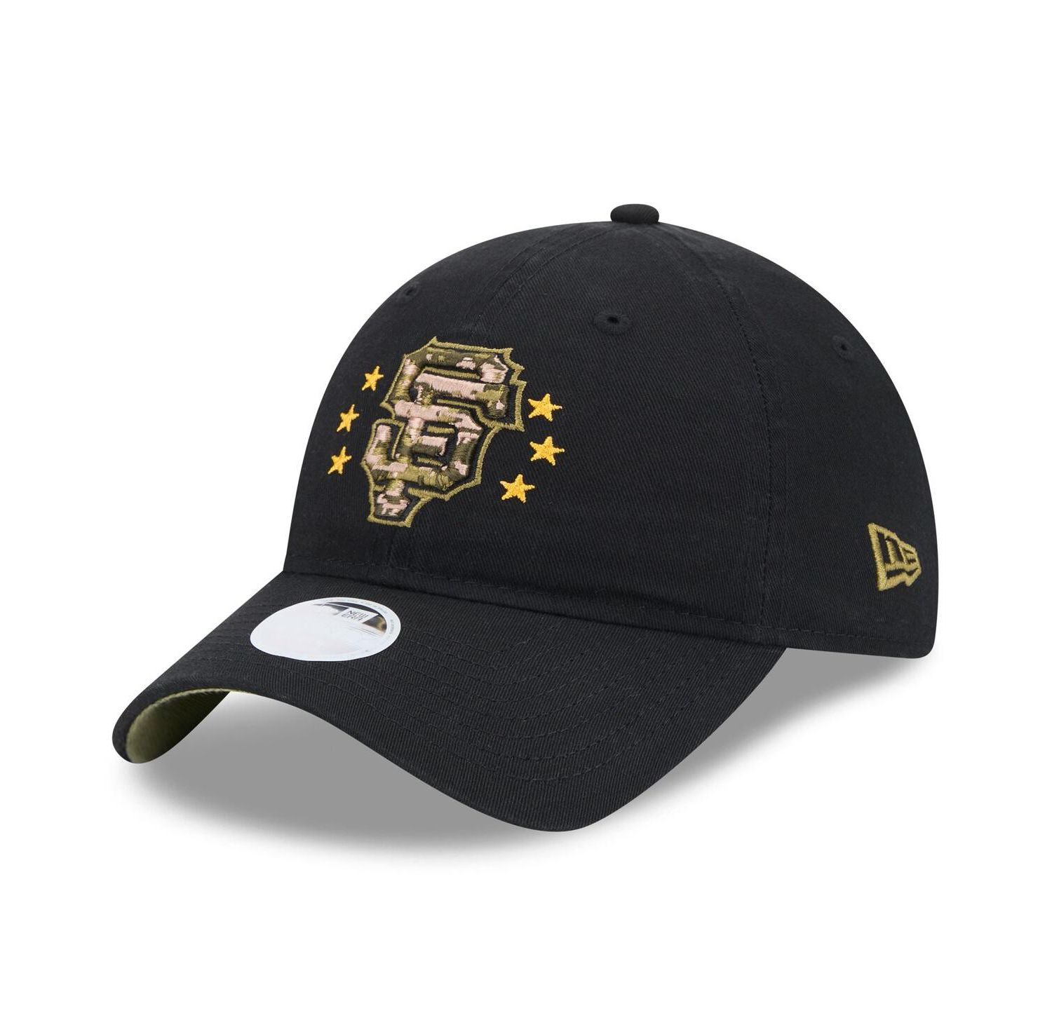Women's Black San Francisco Giants 2024 Armed Forces Day 9TWENTY Adjustable Hat