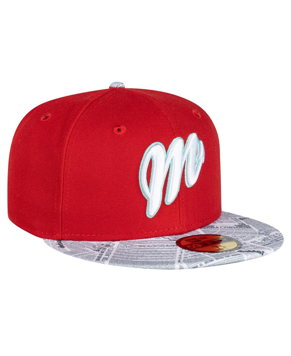 New Era Men's Red/White Mexico Diablos Mexico League On Field 59FIFTY Fitted Hat