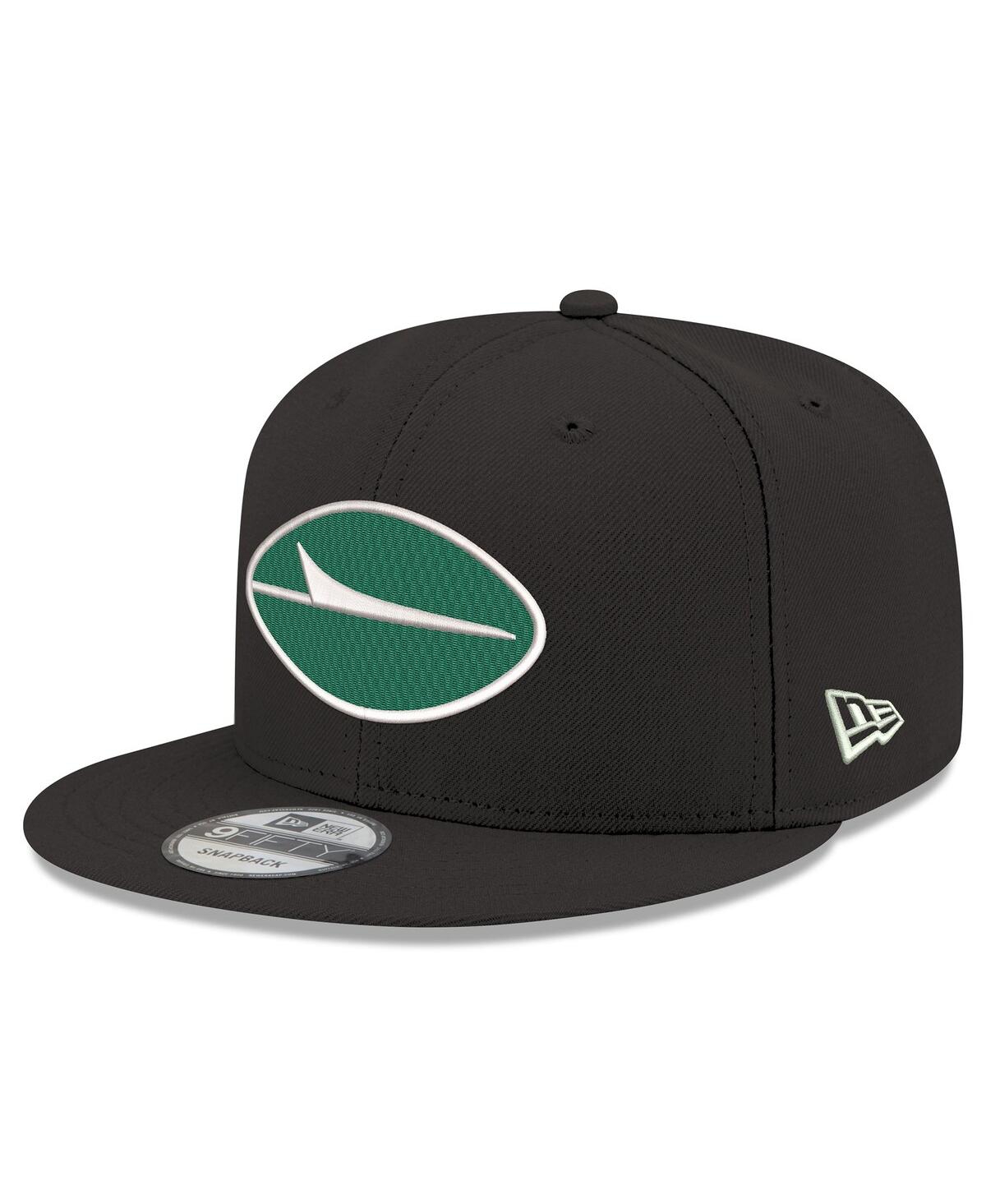 NEW ERA MEN'S BLACK NEW YORK JETS STANDARD 9FIFTY SNAPBACK HAT 