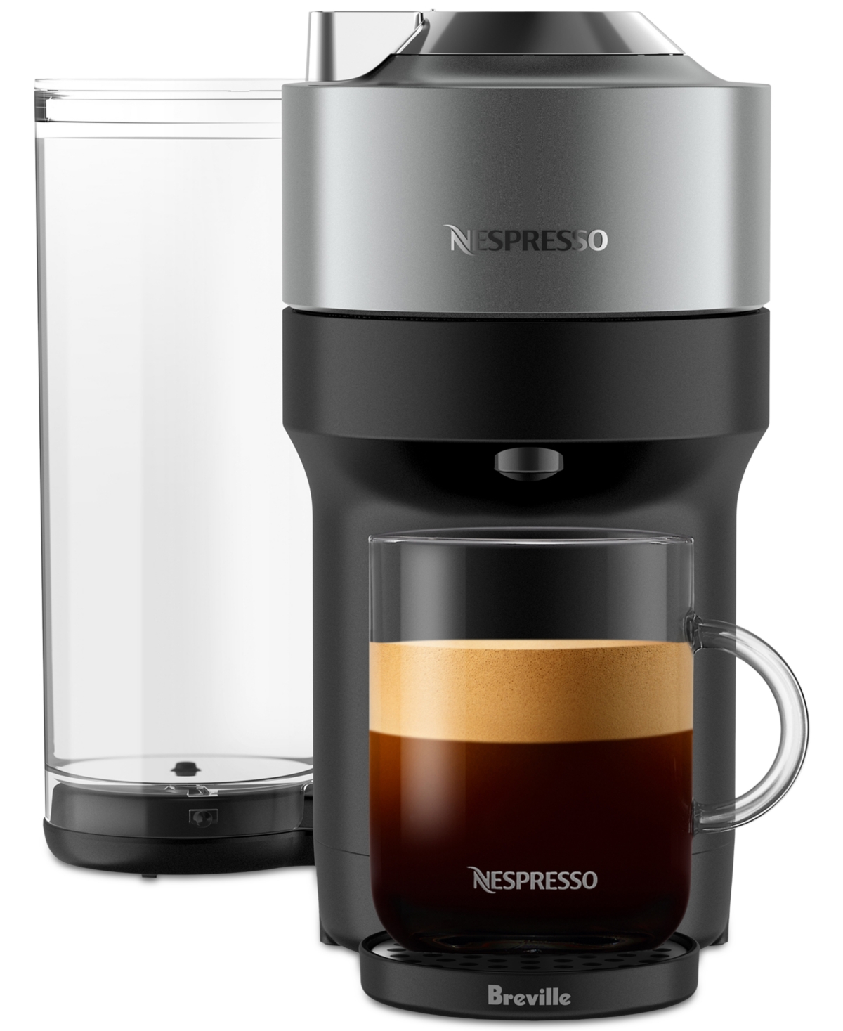 Nespresso Vertuo Pop+ Deluxe Espresso Bundle By Breville In Titan
