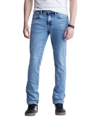 Buffalo David Bitton - Men's Ash Slim-Fit Light Blue Jeans in Sanded Wash