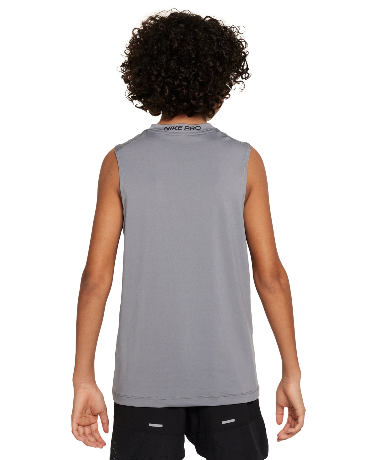 Nike Big Boys' Pro Sleeveless Top -black