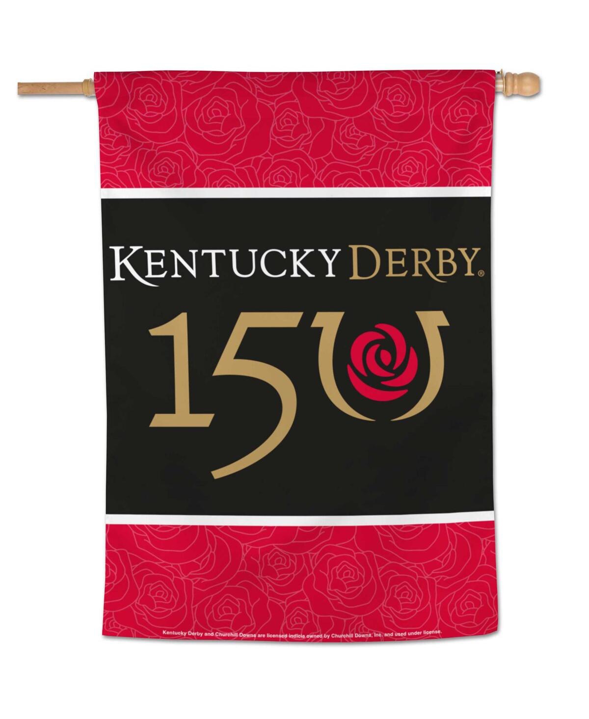 Kentucky Derby 150 28" x 40" Vertical Flag - Red, Black