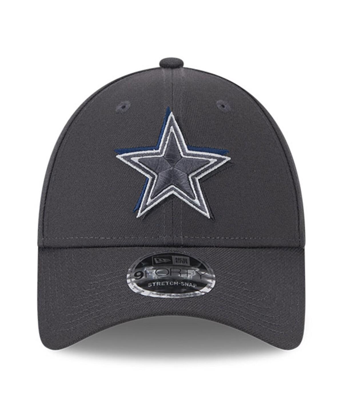 New Era Men'sDallas Cowboys 2024 Nfl Draft 9FORTY Adjustable Hat - Graphite