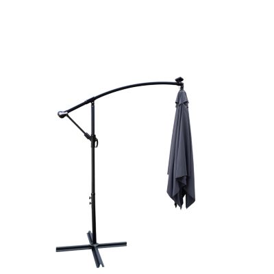 Streamdale Solar Powered LED Patio Umbrella with Crank & Base