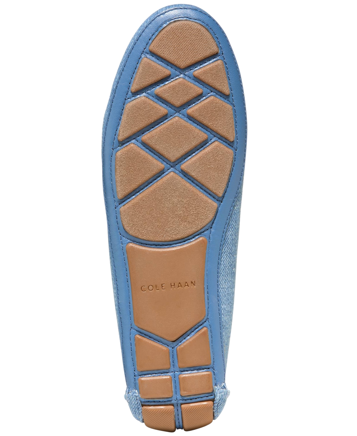 Cole Haan Women's Evelyn Bow Driver Loafers - Dark Denim, Pecan Leather
