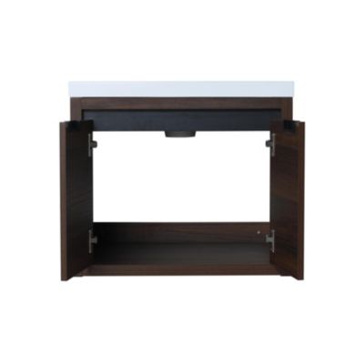  24 Inch Bathroom Cabinet with Sink, Soft Close Doors