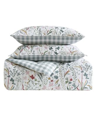 Woodland Forest Reversible 3 Piece Comforter Set, Full/Queen