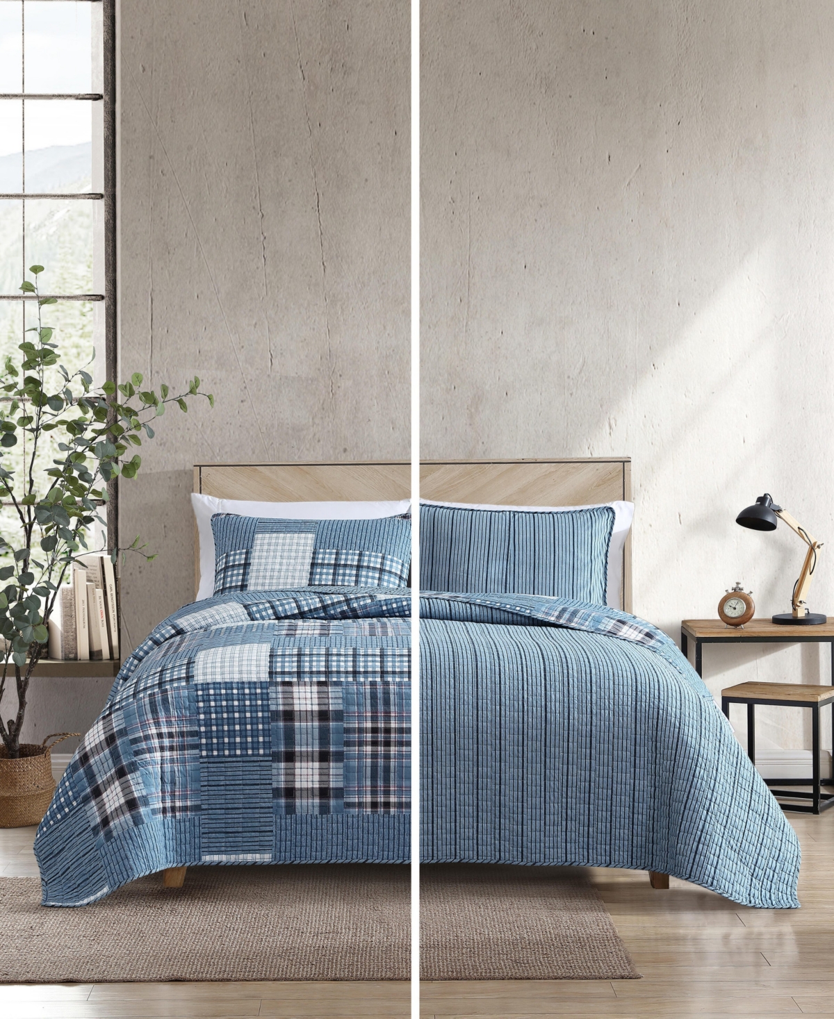 Eddie Bauer Hawthorne Reversible Piece Quilt Set