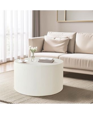 Streamdale Vertical Stripe Nesting Coffee Table Set (2 pcs)