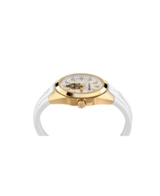 Men's Tigermaster Three Hand Date Quartz White Silicone 47MM