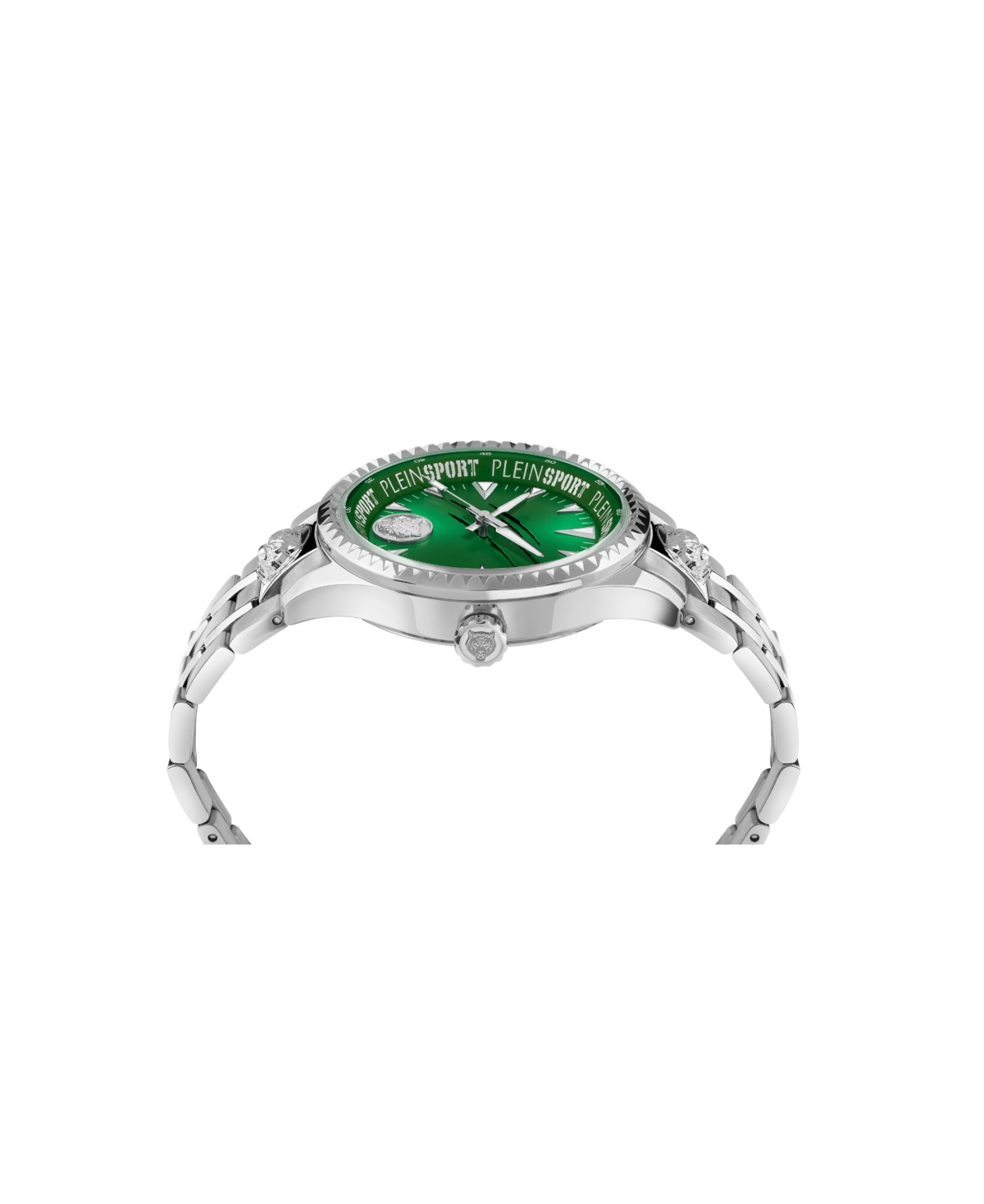 Plein Sport Men's Lineman Three Hand QuartzStainless Steel 45MM - Silver