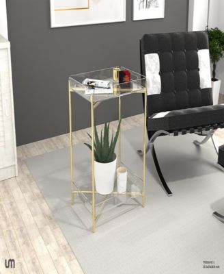 Fox Hill Trading Dixon 15" Square Acrylic End Table