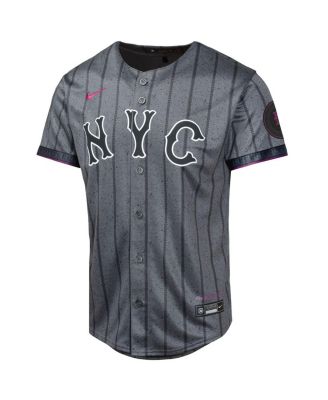 Big Boys and Girls Brandon Nimmo Graphite New York Mets 2024 City Connect Limited Player Jersey