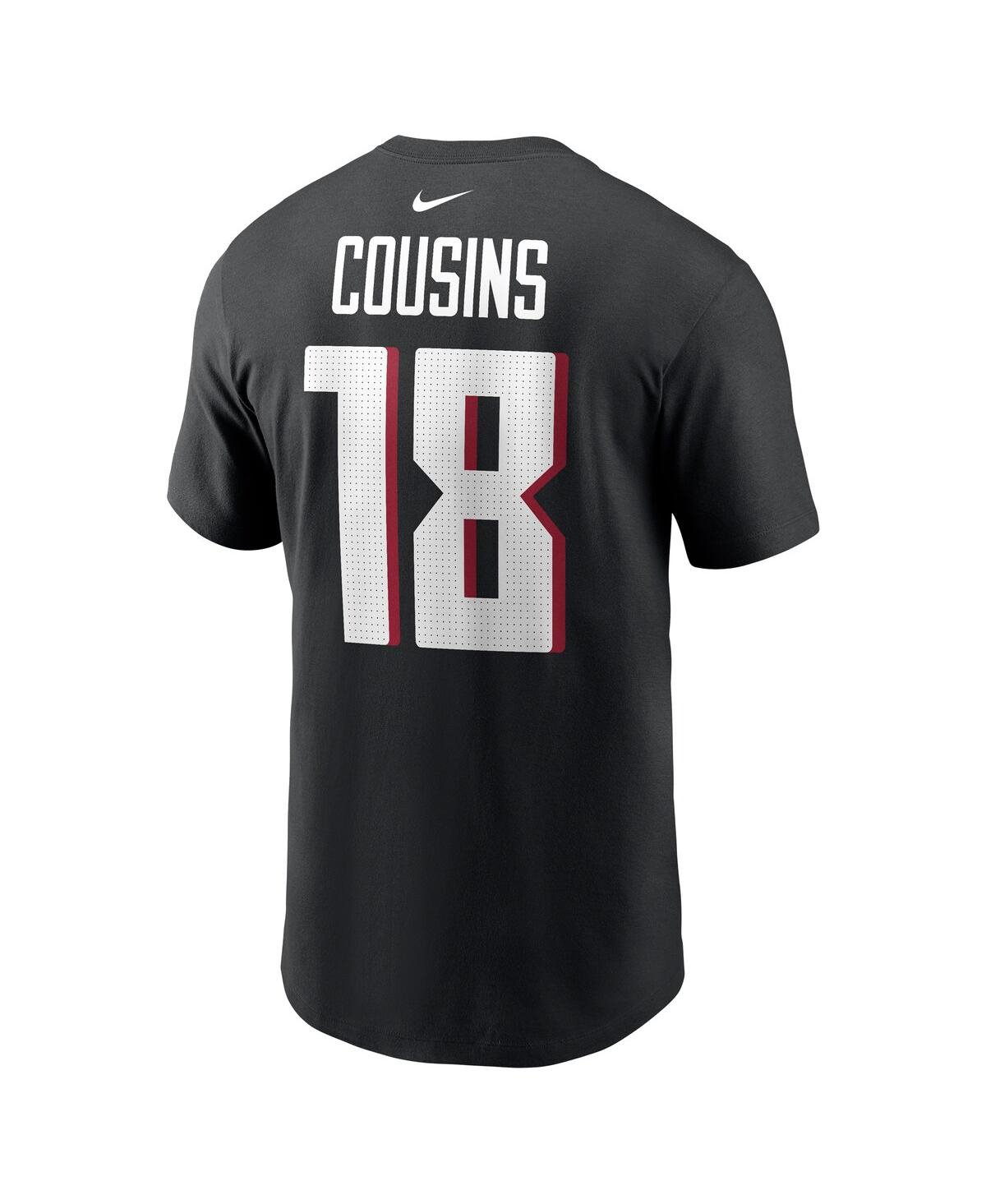 Fanatics Nike Men's Kirk Cousins Black Atlanta Falcons Player Name Number T-shirt In Black