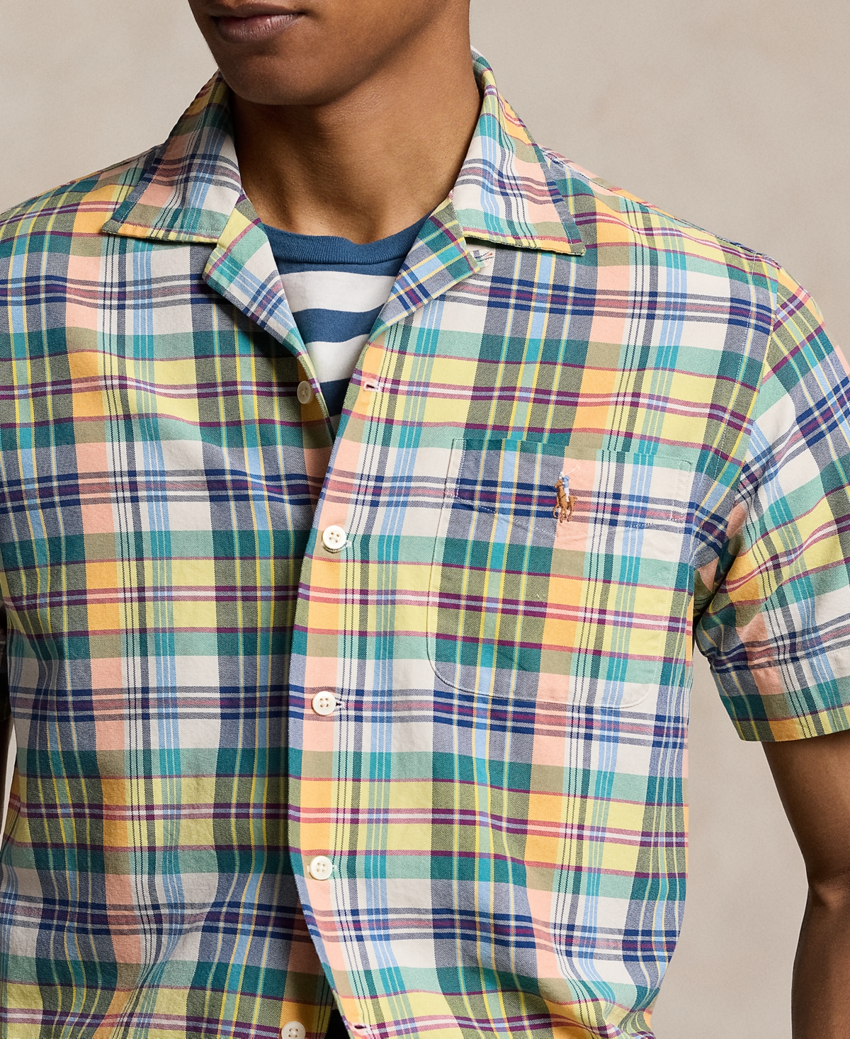 Polo Ralph Lauren Men's Classic-Fit Plaid Oxford Camp Shirt