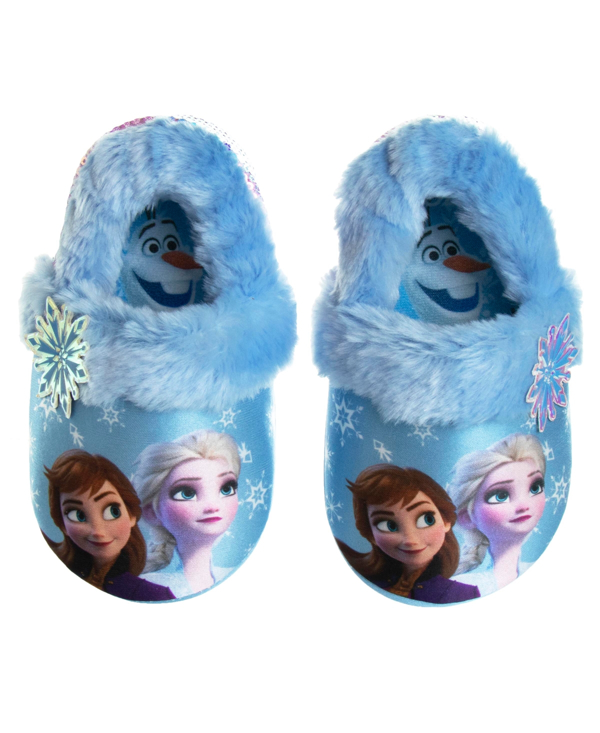 Disney Babies' Toddler Girls Frozen Dual Sizes Slippers In Blue