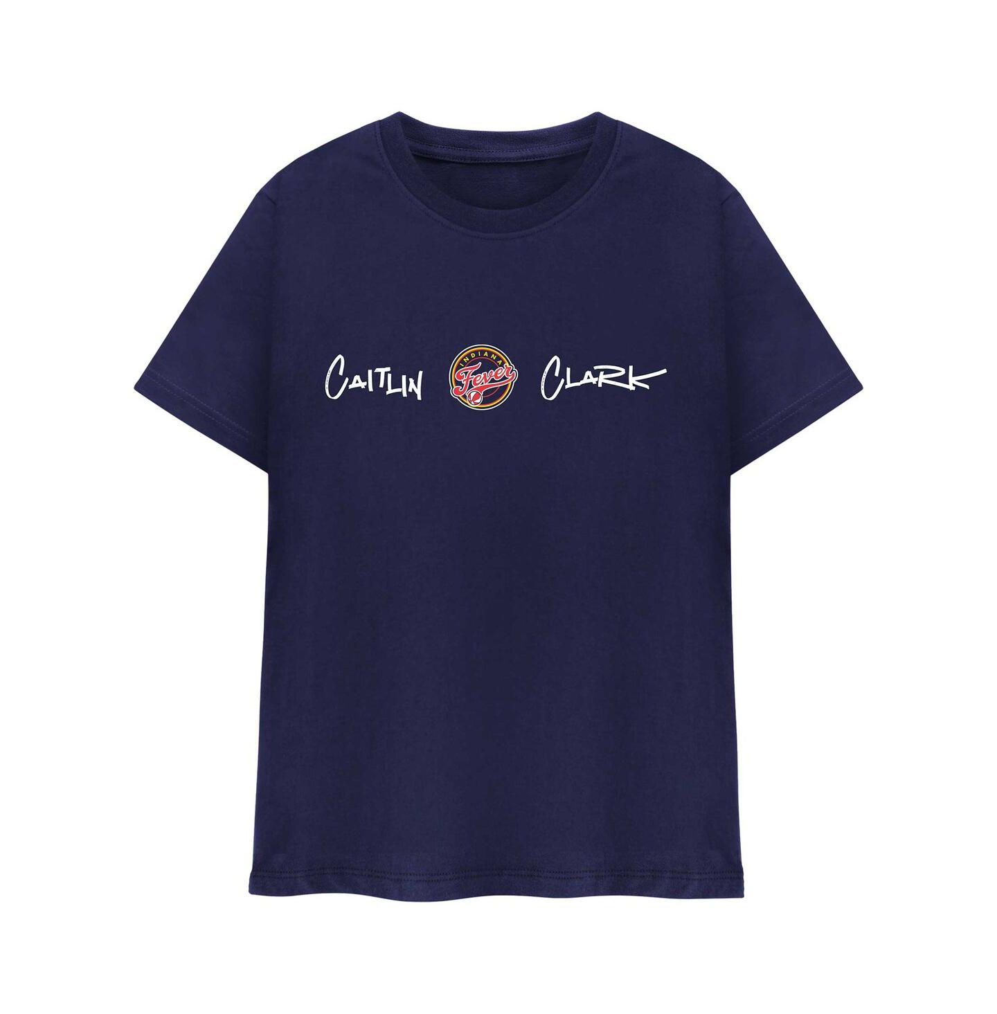 Футболка Round21 Caitlin Clark Navy Indiana Fever Player Signature — фото 2