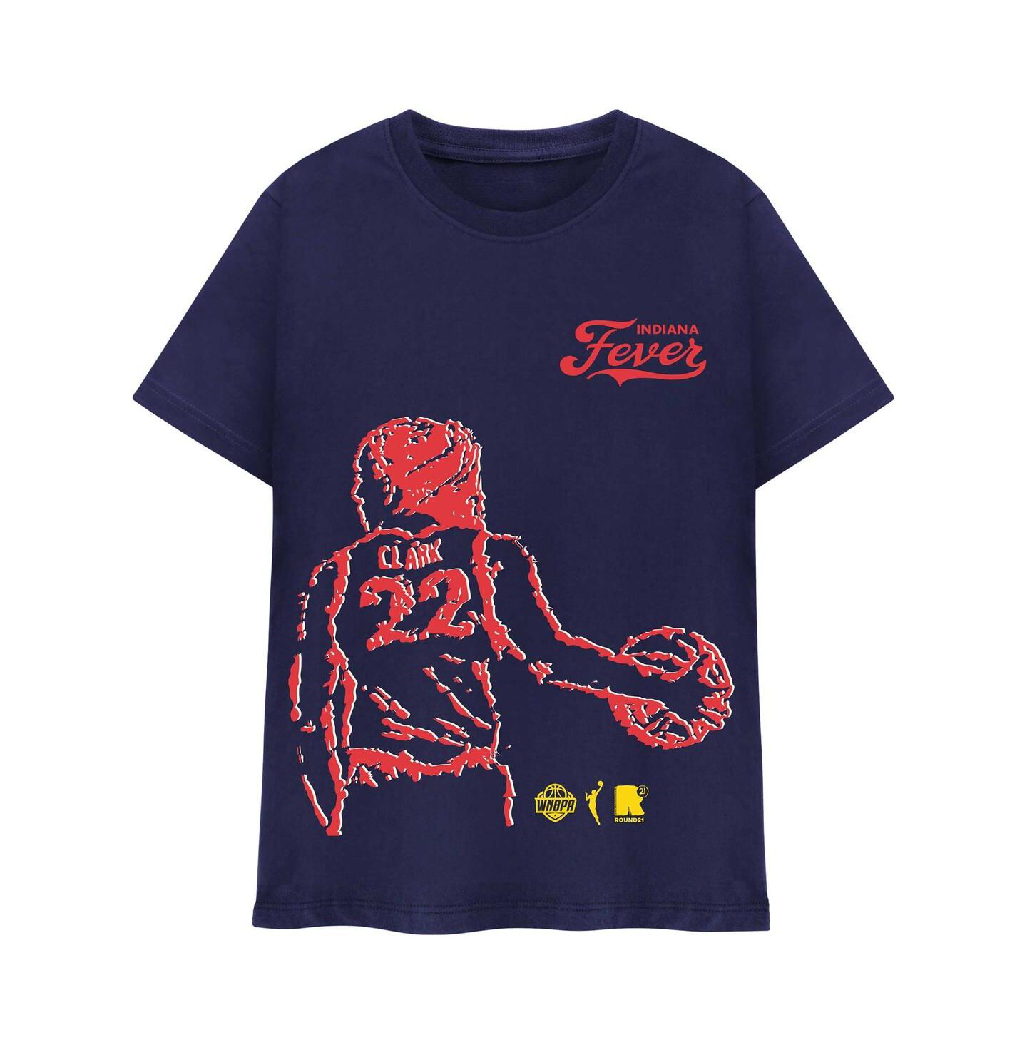 Футболка '47 Brand Round21 Caitlin Clark Navy Indiana Fever Indiana Bound — фото 3