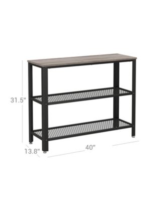 Mesh Shelves Hallway Table