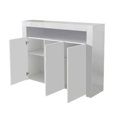 Modern High Gloss Sideboard with LED Light