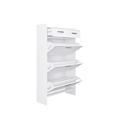 PVC Shaker Door Shoe Rack with 3 Doors and 2 Drawers
