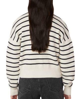 Frank And Oak Women's Cotton Striped Cardigan