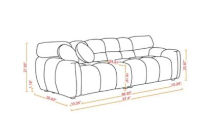 Streamdale 87.4" Boucle Sofa