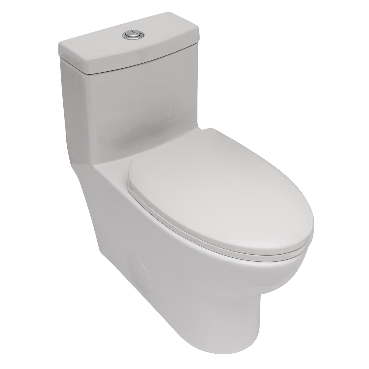 Ceramic One Piece Toilet, Dual Flush With Soft Closing Seat 0001 - White