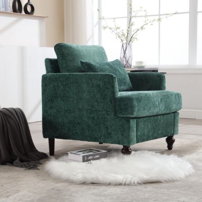 Streamdale Wood Frame Armchair, Modern Accent Chair Lounge Chair For Living Room