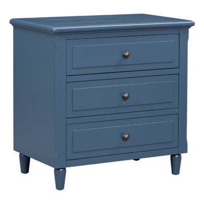 Streamdale 3-Drawer Nightstand Storage Wood Cabinet