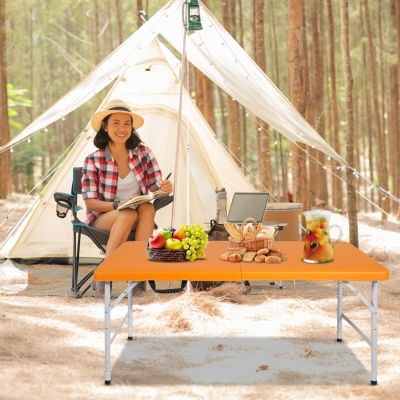Streamdale Folding Portable Table (4FT, Orange)