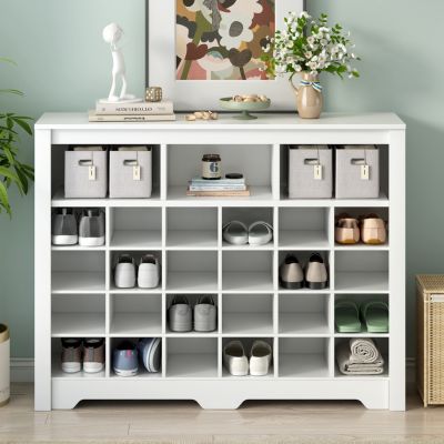 Streamdale Sleek 24 Shoe Cubby Console & Sideboard