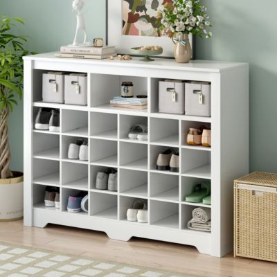 Streamdale Sleek 24 Shoe Cubby Console & Sideboard