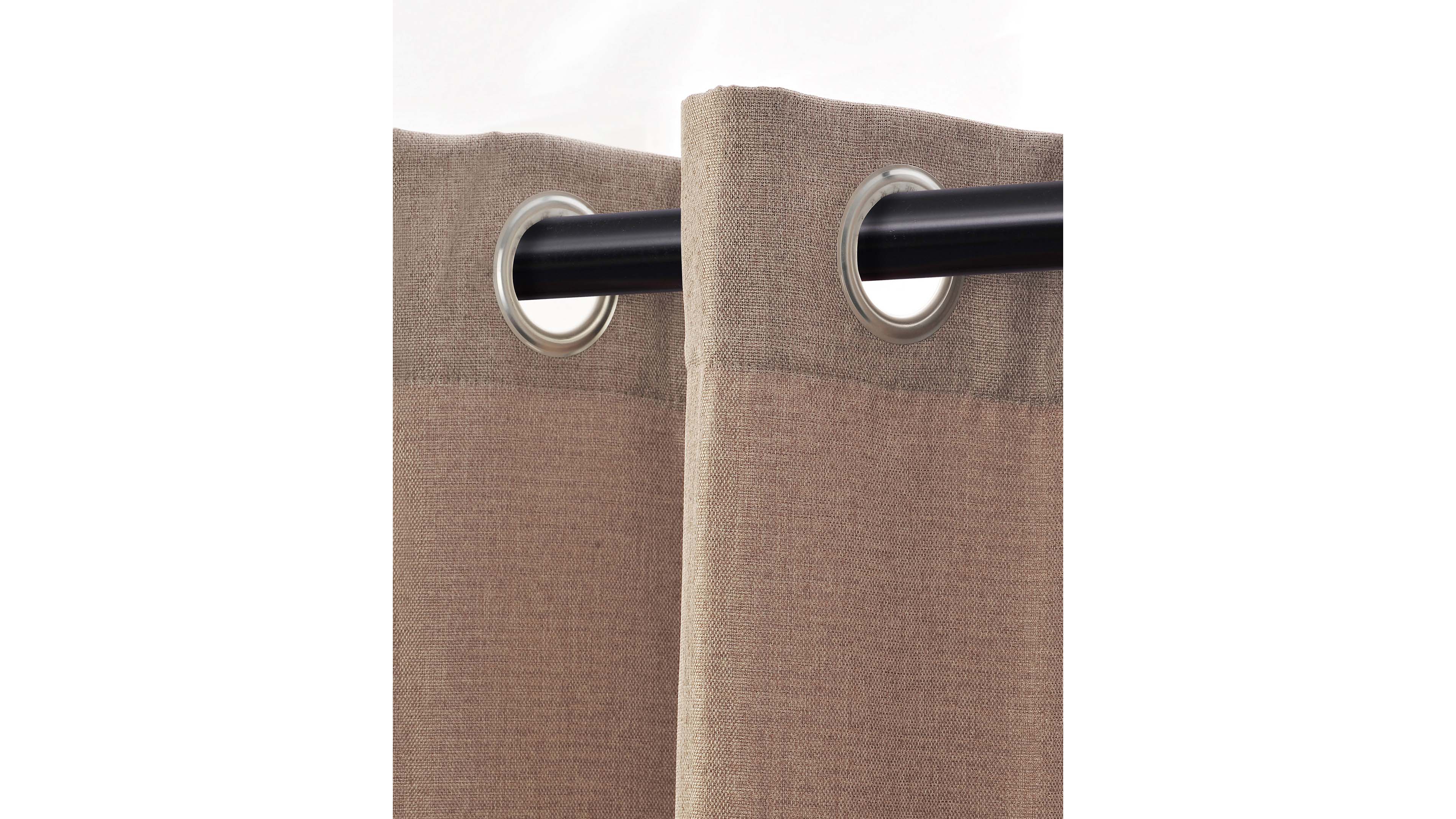 Superior Linen-Inspired Classic Room Darkening Modern Fade Resistant 4-Piece Curtain Set with Grommet Header Top, 52" X 63"
