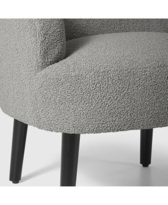 29" Wide Mid Century Modern Club Barrel Accent Armchair, Set of 2