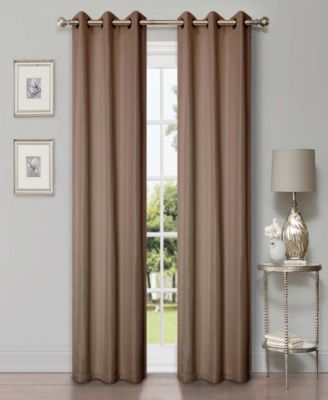 Linen-Inspired Room Darkening Grommet Top Curtains, 42" x 84" (Set of 2)
