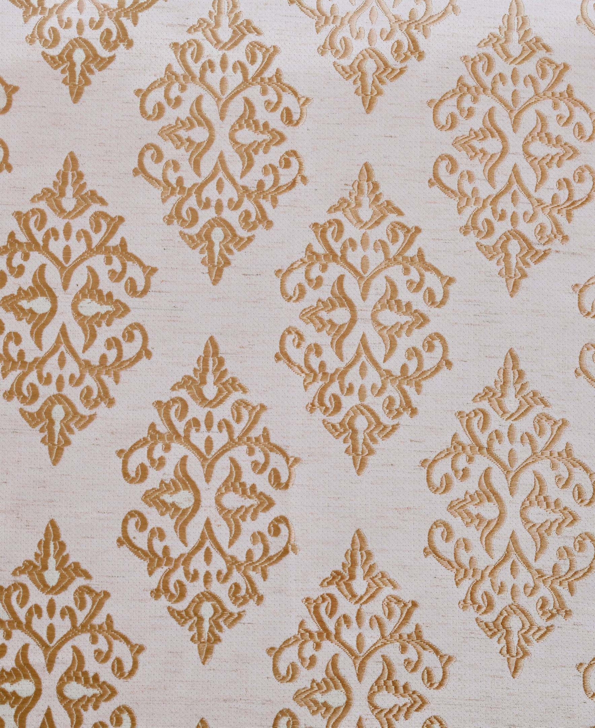Superior Modern Venetian Damask Jacquard 2-Piece Curtain Panels with Grommet Header Top
