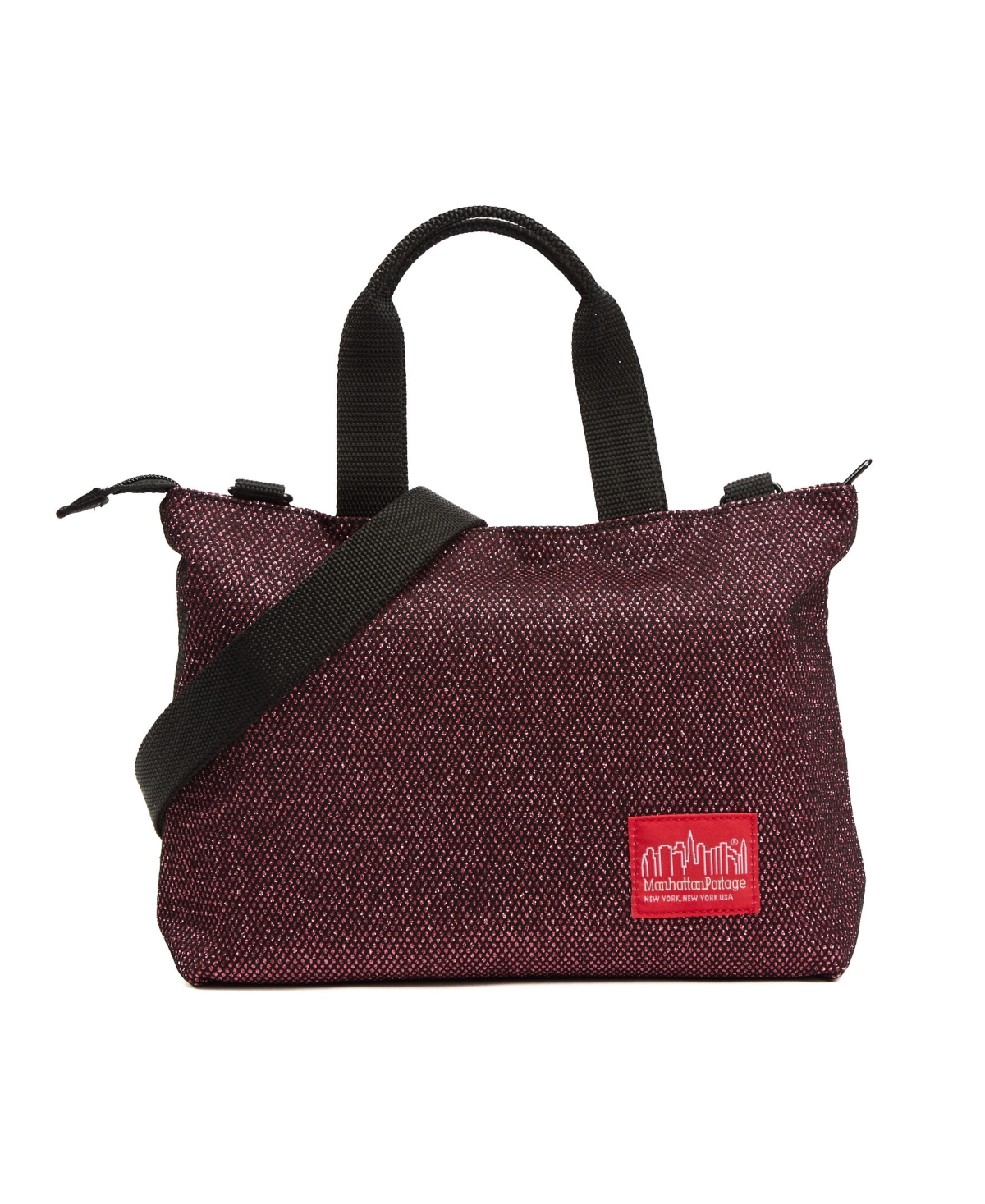 Fabric Street Tote - Burgundy