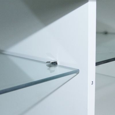 Modern TV Stand with Drawer and LED Lights