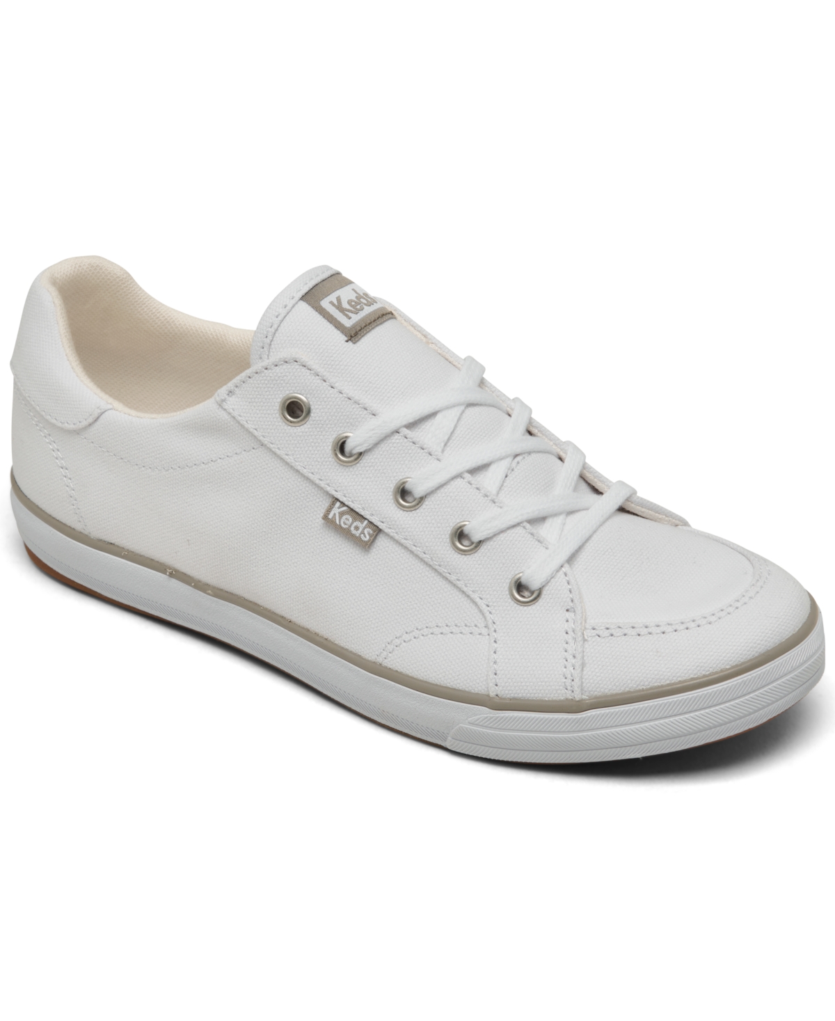 Women's Center Iii Canvas Casual Sneakers from Finish Line - White