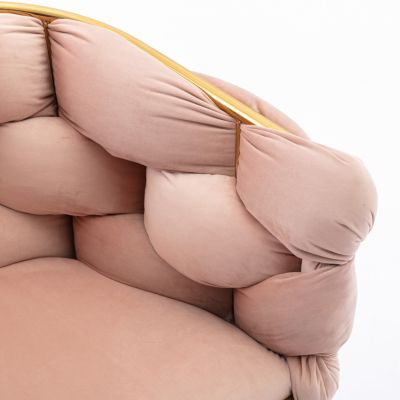 Streamdale Modern Luxury Velvet Single Sofa Chair Set for Lazy Person