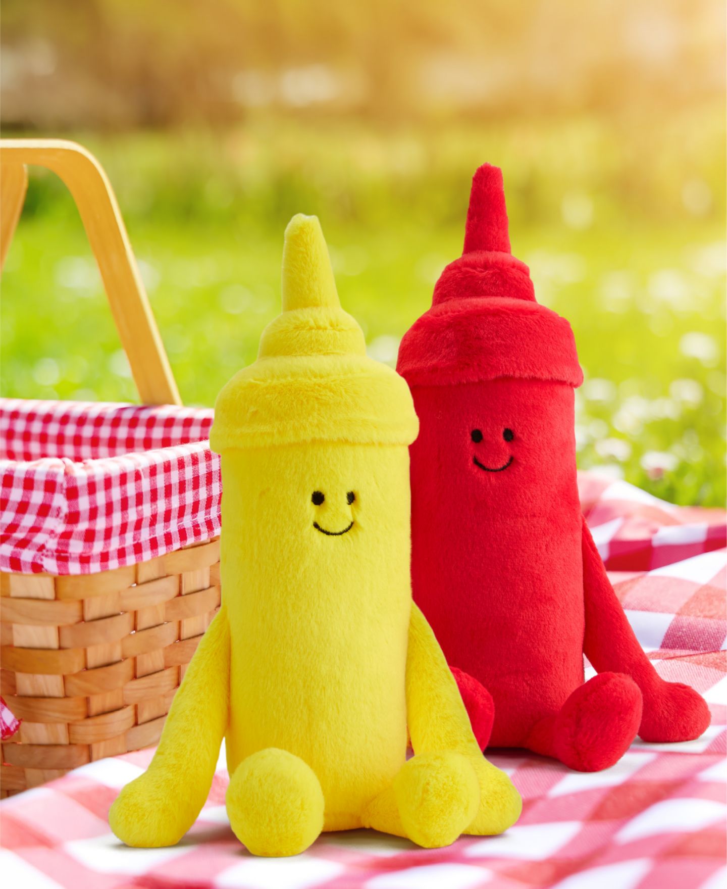 Детские мягкие игрушки Geoffrey's Toy Box 10" Plush Ketchup and Mustard — фото 7