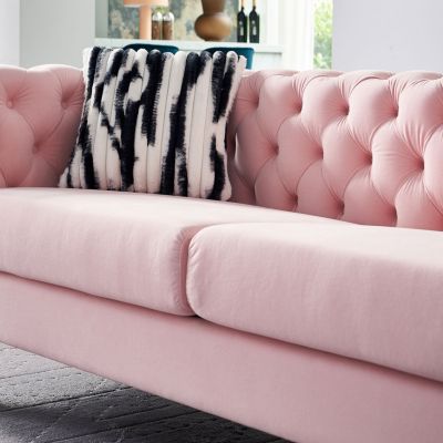 Velvet Chesterfield Sofa, 84